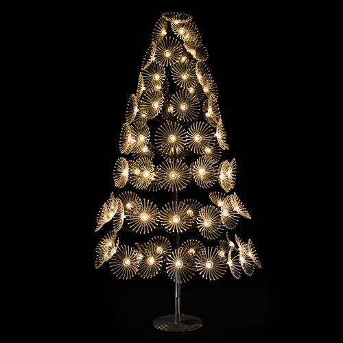 XMAS GLOW FLOWER 180 LED ΔΕΝΤΡΟ ΘΕΡΜΟ ΦΩΣ COPPER PVC H180cm c479886