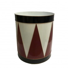 XMAS RED DRUM L DECO ΜΕΤΑΛΛΟ ΛΕΥΚΟ ΜΑΥΡΟ ΚΟΚΚΙΝΟ 43x43xH51cm c479911