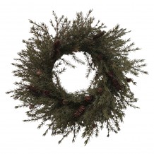 XMAS CEDAR 80 ΣΤΕΦΑΝΙ ΠΡΑΣΙΝΟ 80x80 c479950