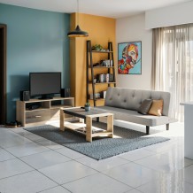 Φοιτητικό πακέτο επίπλων σαλονιού Ease pakoworld σετ 3τεμ c480287