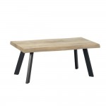 BRICK-URBAN COFFEE TABLE ΦΥΣΙΚΟ ΜΑΥΡΟ 110x60xH45cm c480365