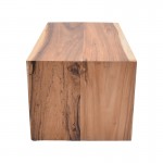 Τραπέζι σαλονιού Cardi Inart καρυδί teak ξύλο 110x60x50εκ c480423