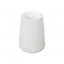 Ποτηράκι μπάνιου φ8 5xΥ12 5cm κεραμικό λευκό σειρά Fjord Estia c480746