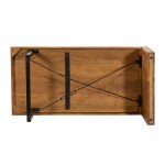 WIRE COFFEE TABLE ΚΑΡΥΔΙ ΜΑΥΡΟ 120x60xH40cm c480800