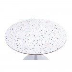 NOUGAT ΤΡΑΠΕΖΙ ΡΟΤΟΝΤΑ TERRAZZO 100x100xH75cm c480814