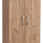 Ντουλάπα Jonar pakoworld δίφυλλη oak μελαμίνης 60x42x180εκ c480826