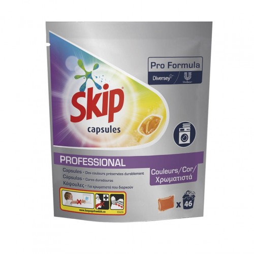 Πακέτο 46 professional κάψουλες πλυντηρίων ρούχων 3 σε 1 New pro formula SKIP c480906