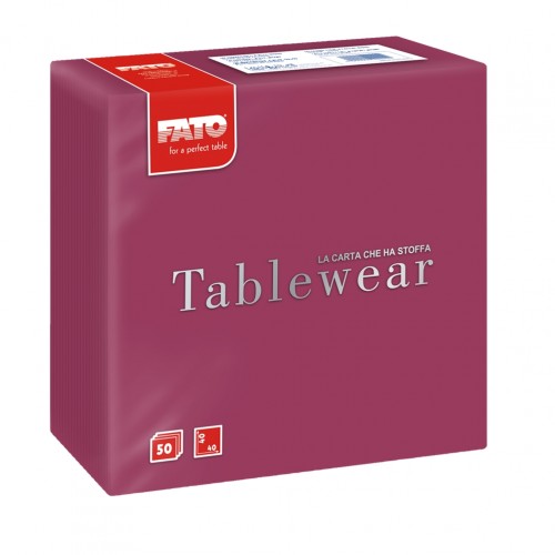 ΠΑΚΕΤΟ 50 Χαρτοπετσέτες Airlaid Tablewear 40x40 μπορντό FATO Ιταλίας - Σετ 2 c480997