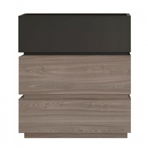 VANITY Συρταριέρα με 3 Συρτ Αποχρώσεων Sonoma Oak Grey με Αποσπώμενα χρωματικά Μέρη c481080