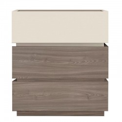 VANITY Συρταριέρα με 3 Συρτ Αποχρώσεων Sonoma Oak Cream με Αποσπώμενα χρωματικά Μέρη c481081