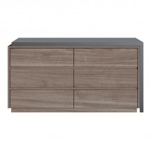 Γραφείο εργασίας Reaze pakoworld μελαμίνη και mdf σε καρυδί-ανθρακί απόχρωση 120x50x73 5εκ c481215