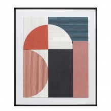 BLENDED COLORS 1 ΠΙΝΑΚΑΣ ΚΑΜΒΑΣ ΠΟΛΥΧΡΩΜΟ ΞΥΛΟ ΚΟΡΝΙΖΑ ΜΑΥΡΟ 50x60xH3 8cm c481238