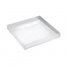 Πλαστικός δίσκος τετράγωνος PS 30x30x4cm Διάφανος c481256 Πλαστικός δίσκος τετράγωνος PS 30x30x4cm Διάφανος c481256