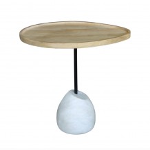 PILEA 56 SIDE TABLE ΦΥΣΙΚΟ ΛΕΥΚΟ 56x43xH56cm c481524 PILEA 56 SIDE TABLE ΦΥΣΙΚΟ ΛΕΥΚΟ 56x43xH56cm c481524