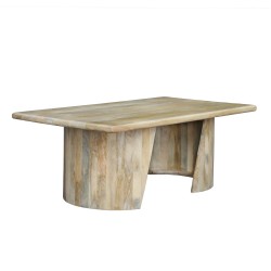 SPIRAL COFFEE TABLE ΦΥΣΙΚΟ 130x70xH45cm c481525