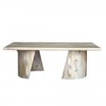 SPIRAL COFFEE TABLE ΦΥΣΙΚΟ 130x70xH45cm c481525