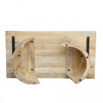 SPIRAL COFFEE TABLE ΦΥΣΙΚΟ 130x70xH45cm c481525