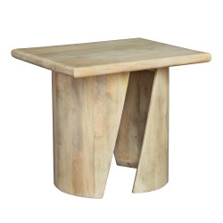 SPIRAL SIDE TABLE ΦΥΣΙΚΟ 62 5x45xH52 5cm c481526