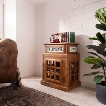 MINI LONDON SIDE TABLE ΦΥΣΙΚΟ 51x38xH69cm c481538 MINI LONDON SIDE TABLE ΦΥΣΙΚΟ 51x38xH69cm c481538