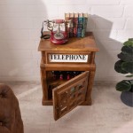 MINI LONDON SIDE TABLE ΦΥΣΙΚΟ 51x38xH69cm c481538