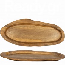 Ξύλινος δίσκος ακανόνιστο σχήμα 52x22 5xΥ3 75cm Mango σε φυσική απόχρωση - Σετ 2 c481560 Ξύλινος δίσκος ακανόνιστο σχήμα 52x22 5xΥ3 75cm Mango σε φυσική απόχρωση - Σετ 2 c481560