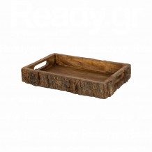 Ξύλινος δίσκος με φλοιό 31x21xΥ5cm Mango σε φυσική απόχρωση με σχέδιο καμμένου μαύρου c481585 Ξύλινος δίσκος με φλοιό 31x21xΥ5cm Mango σε φυσική απόχρωση με σχέδιο καμμένου μαύρου c481585