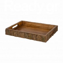 Ξύλινος δίσκος με φλοιό 36x25xΥ5cm Mango σε φυσική απόχρωση με σχέδιο καμμένου μαύρου c481586 Ξύλινος δίσκος με φλοιό 36x25xΥ5cm Mango σε φυσική απόχρωση με σχέδιο καμμένου μαύρου c481586
