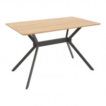 Τραπέζι Nerelis pakoworld φυσικό mdf και πόδι μαύρο μέταλλο 120x70x75εκ c481683 Τραπέζι Nerelis pakoworld φυσικό mdf και πόδι μαύρο μέταλλο 120x70x75εκ c481683