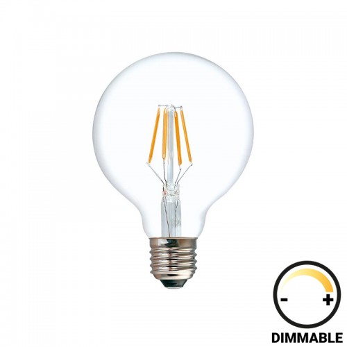 Λαμπτήρας LED G95 Bulb pakoworld dimmable 4W E27 200-220V clear c481745