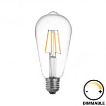 Λαμπτήρας LED ST64 Bulb pakoworld dimmable 4W E27 amber c481775 Λαμπτήρας LED ST64 Bulb pakoworld dimmable 4W E27 amber c481775