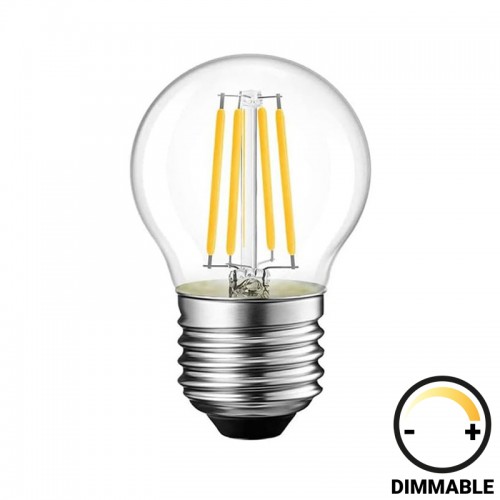 Λαμπτήρας LED G45 Bulb pakoworld dimmable 4W E27 clear c481781