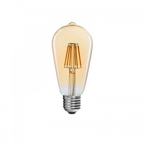 Λαμπτήρας LED ST64 Bulb pakoworld 4W 3000K E27 amber c481787