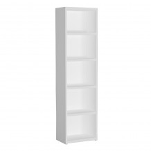 LINES ΒΙΒΛΙΟΘΗΚΗ 4ΡΑΦΙΑ ΛΕΥΚΟ 46x29xH180cm c481933