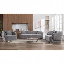 CARACAS Set Σαλόνι - Καθιστικό Πολυθρόνα-2Θέσιος-3Θέσιος Ύφασμα Γκρι c481944 CARACAS Set Σαλόνι - Καθιστικό Πολυθρόνα-2Θέσιος-3Θέσιος Ύφασμα Γκρι c481944