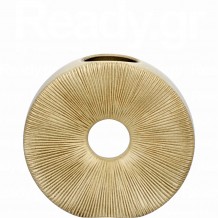 Βάζο κεραμικό Dessert Queenn 30 5x6 5xΥ28 5cm εκρού reactive ματ c482082