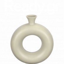 Βάζο κεραμικό Indian Origin 26x8xΥ29cm εκρού c482090