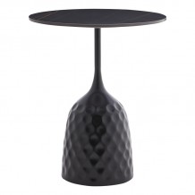 Βοηθητικό τραπέζι Kousien Inart μαύρο sintered stone Φ50x60εκ c482103 Βοηθητικό τραπέζι Kousien Inart μαύρο sintered stone Φ50x60εκ c482103