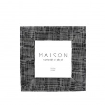 OLAF ΚΟΡΝΙΖΑ POLYRESIN ΓΥΑΛΙ ΜΑΥΡΟ ΛΕΥΚΟ 16x1 7xH16 5cm c482176