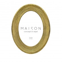 VALENS ΚΟΡΝΙΖΑ POLYRESIN ΓΥΑΛΙ ΧΡΥΣΟ 17 8x2 4xH23cm c482180