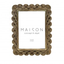 BECALI ΚΟΡΝΙΖΑ POLYRESIN ΓΥΑΛΙ ΧΡΥΣΟ 18 2x1 6xH23cm c482191