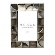 LOEN ΚΟΡΝΙΖΑ POLYRESIN ΓΥΑΛΙ ΑΣΗΜΙ 18x1 8xH23 5cm c482205