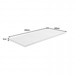 Ανώστρωμα Casmeriane pakoworld roll pack λευκό ύφασμα-memory foam 100x200x5εκ c482227