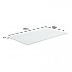 Ανώστρωμα Casmeriane pakoworld roll pack λευκό ύφασμα-memory foam 140x200x5εκ c482228