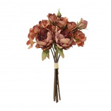 PEONY ΤΕΧΝΗΤΟ ΜΠΟΥΚΕΤΟ ΥΦΑΣΜΑ PVC ΣΟΜΟΝ ΜΠΟΡΝΤΩ ΠΡΑΣΙΝΟ H30cm c482251