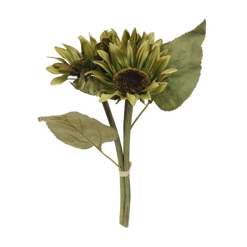 SUNFLOWER ΤΕΧΝΗΤΟ ΜΠΟΥΚΕΤΟ ΥΦΑΣΜΑ PVC ΠΡΑΣΙΝΟ H31cm c482257