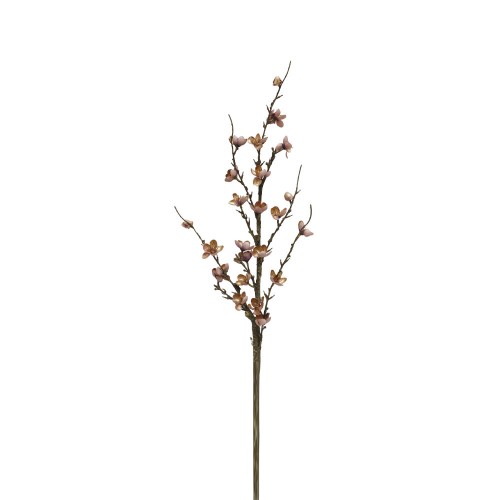 WINTERSWEET ΤΕΧΝΗΤΟ ΚΛΑΔΙ ΥΦΑΣΜΑ PVC DUSTY PINK ΜΠΕΖ ΠΡΑΣΙΝΟ H79cm c482260