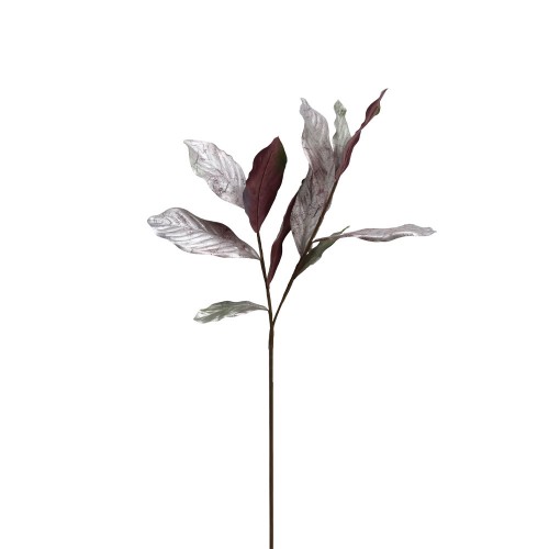 MAGNOLIA LEAVES ΤΕΧΝΗΤΟ ΦΥΛΛΟ ΥΦΑΣΜΑ PVC ΑΣΗΜΙ ΜΠΟΡΝΤΩ H78cm c482271