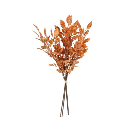 WILLOW LEAVES ΤΕΧΝΗΤΟ ΦΥΛΛΟ PVC TERRACOTTA H68cm c482276