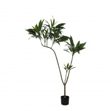 THIN IRON ΤΕΧΝΗΤΟ ΦΥΤΟ ΣΕ ΓΛΑΣΤΡΑ PVC ΤΣΙΜΕΝΤΟ ΠΡΑΣΙΝΟ ΜΑΥΡΟ H160cm c482322