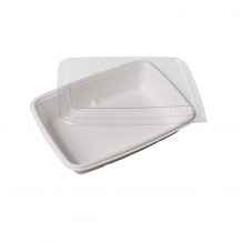 Σκεύος ορθογώνιο με καπάκι rPET από ζαχαροκάλαμο 1 θέσης 16 5x23xΥ4 5cm - Σετ 50 c482478 Σκεύος ορθογώνιο με καπάκι rPET από ζαχαροκάλαμο 1 θέσης 16 5x23xΥ4 5cm - Σετ 50 c482478